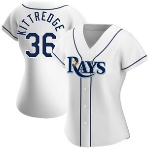 Chris Devenski Men's Nike White Tampa Bay Rays Home Replica Custom Jersey